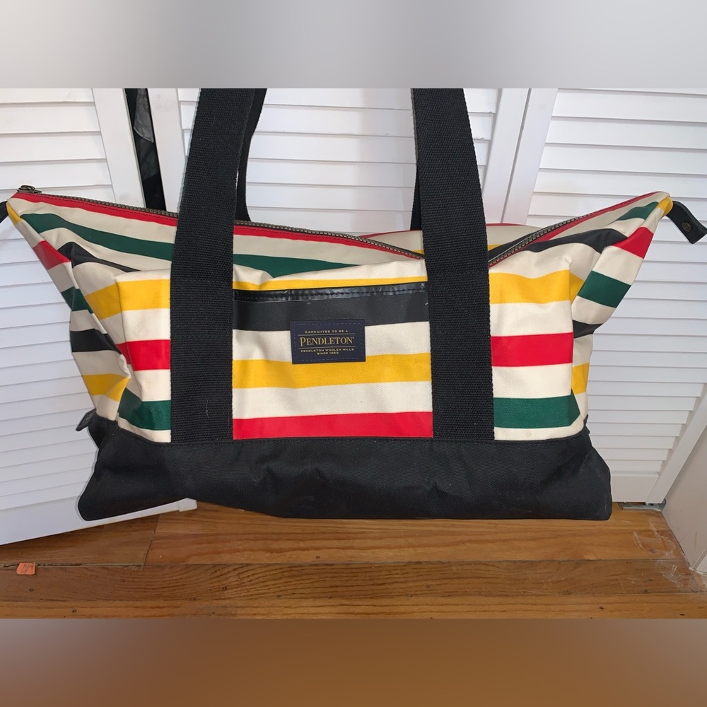 Pendleton Weekend Tote Duffle-bag Stripped Extra Large - Picture 3 of 4